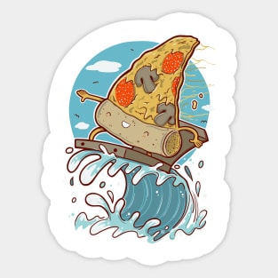 PIZZA SURFING Sticker